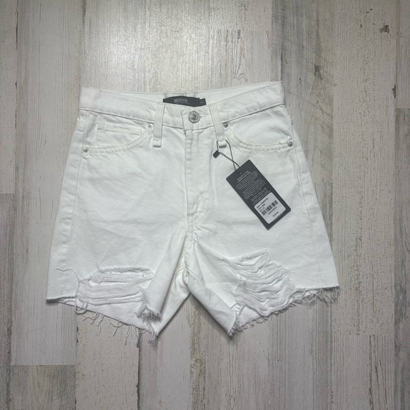 NWT Hudson Devon High Rise Distressed Denim Shorts Size 23 - Picture 2 of 5